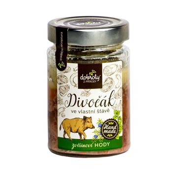 Divočák ve vlastní šťávě 250g
