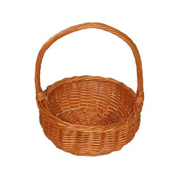 Koš kulatý proutí přírodní 25cm