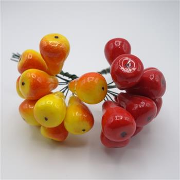 Hrušky umělé na drátku mix 2,5cm/10ks