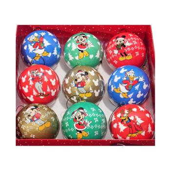 Ozdoba koule plastová Mickey mix 7,5cm