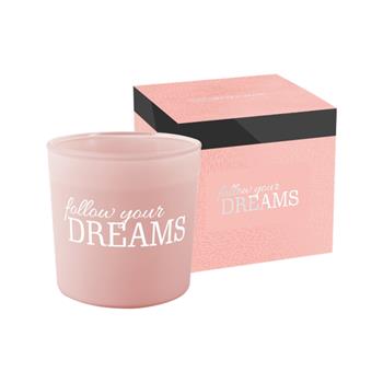 Svíčka vonná ve skle Follow Your Dream 10cm