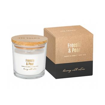Svíčka vonná ve skle Fressia & Pear 300g