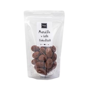 Mandle v bílé čokoládě s nugátem 105g
