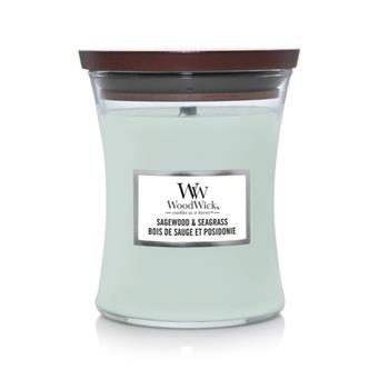 Vonná svíčka WoodWick Sagewood & Seagrass 275g