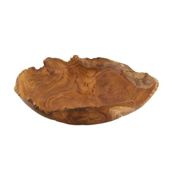 Miska teaková atypická voskovaná 27cm