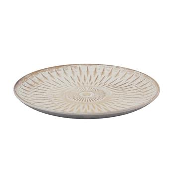 Talíř kulatý dřevěný MDF vymívaná bílá 29cm