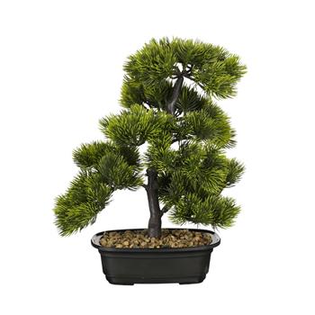 Bonsaj hrnková umělá zelená 33cm