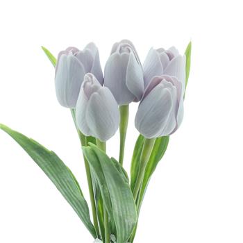 Tulipán řezaný umělý sv.fialový 40cm