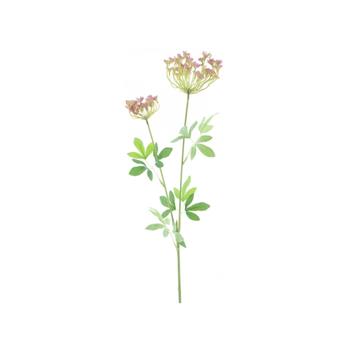 Kopr CHICO řezaný umělý 2 květy růžový 79cm