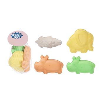 Bábovičky na písek eko plast mix 4ks