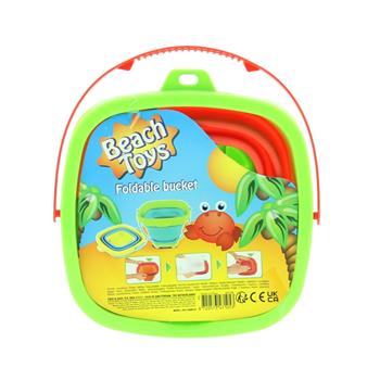Kbelík na písek plastový skládací mix 15,5cm