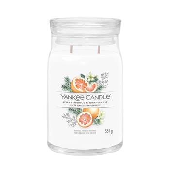 Svíčka YANKEE CANDLE Signature 567g White Spruce & Grapefruit