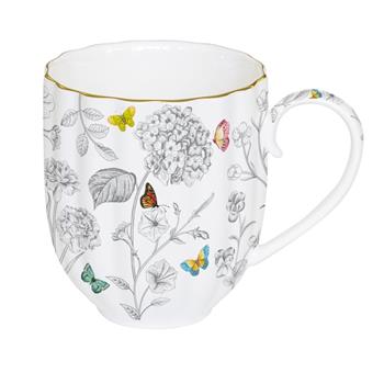Hrnek porcelánový FLEURS ET PAPILLONS 300ml