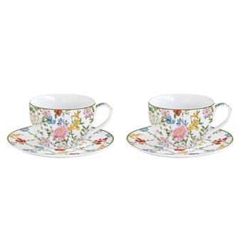 Šálek a podšálek porcelánový GARDEN DREAMS 110ml 2ks