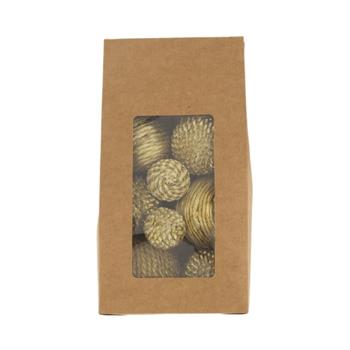 Sušina koule v krabičce mix zlatá 12ks