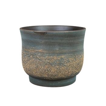 Obal kulatý keramický AICO hnědo-modrý 17cm