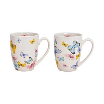 Hrnek porcelánový mix motýli bílý 370ml