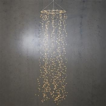 Lustr svítící 640LED t.bílá s časovačem 30x200cm