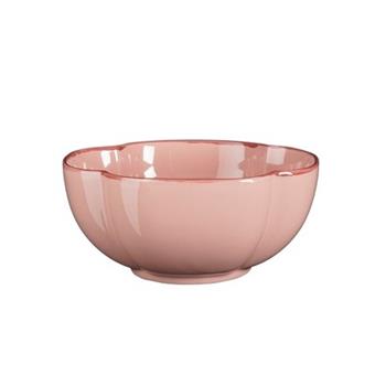 Miska kulatá kameninová FIRENZE sv.růžová 18cm