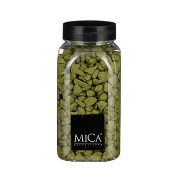 Kameny dekorační v dóze zelené 650ml