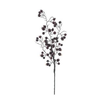 Větev šípek umělý bordó 66cm