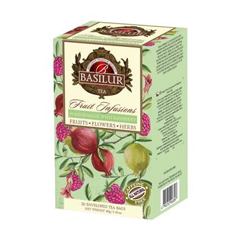 Čaj Basilur Fruit Pomegranate & Raspberry 20x2g