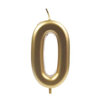 Dortová svíčka zlaté číslo 0