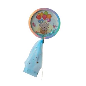 Zápich na dort medvěd s konfetami 21cm