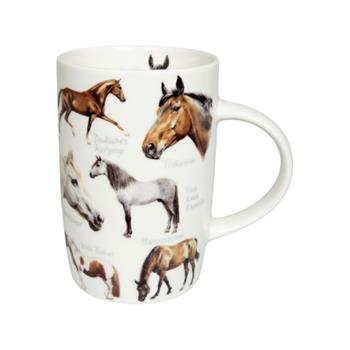 Hrnek porcelánový s koňmi 540ml