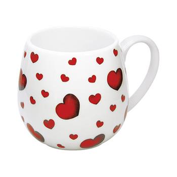 Hrnek buclák porcelánový LITTLE HEARTS420ml