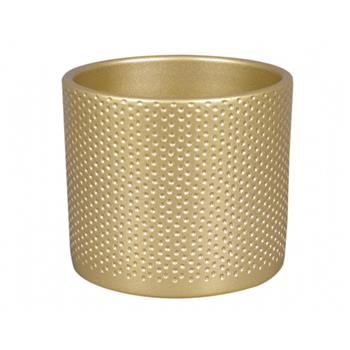 Obal keramický ZEUS DOTS CHRISTMAS lesklý zlatá 13cm