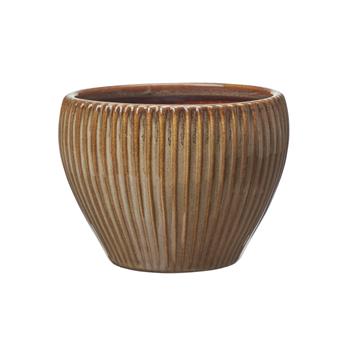 Obal kulatý porcelánový EDLA sv.hnědý 16cm