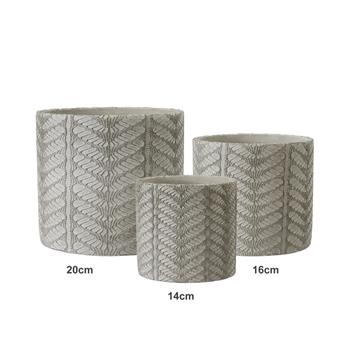 Obal válcový betonový ZOEY sv.šedý 20cm