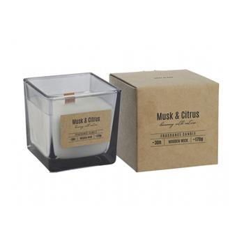 Svíčka vonná ve skle Musk & Citrus 8cm