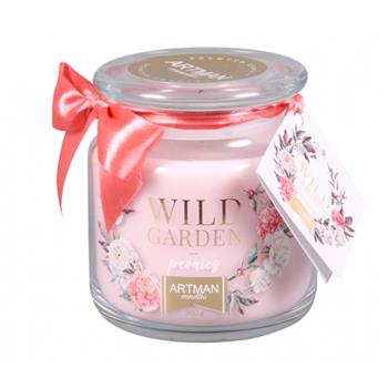 Svíčka vonná ve skle s víčkem Wild Garden 10cm