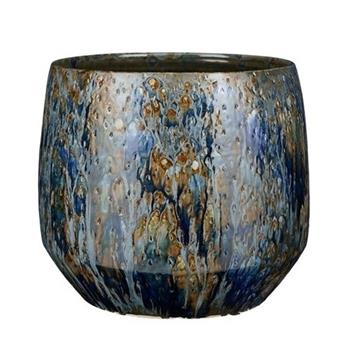Obal kulatý keramický HARRIS tm.modrý 32cm