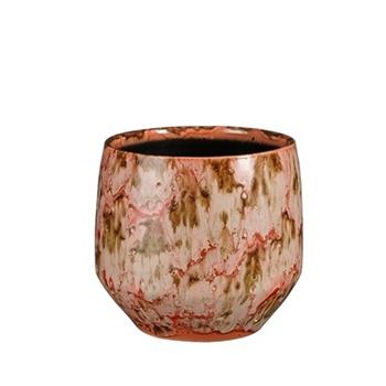 Obal kulatý keramický HARRIS červeno-hnědý 20cm