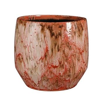 Obal kulatý keramický HARRIS červeno-hnědý 32cm