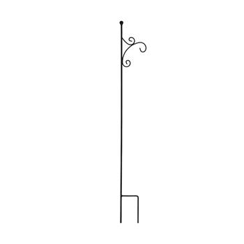 Zápich na lucernu/závěsný květináč AGER kovový černý 180cm