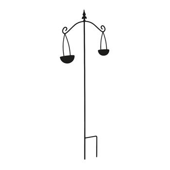 Krmítko/pítko váhy VAZUL kovové černé 163cm