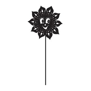 Zápich zahradní slunce SONNE kovové černé 85cm