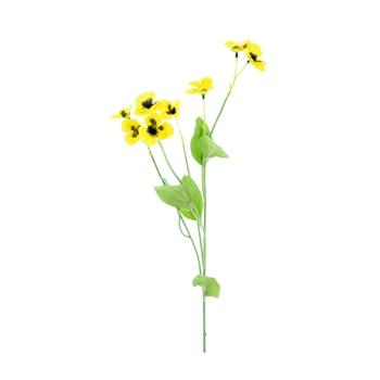 Maceška mini řezaná umělá žlutá 61cm
