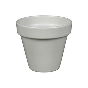 Květináč CALI 01W keramický glazovaný bílý 30cm