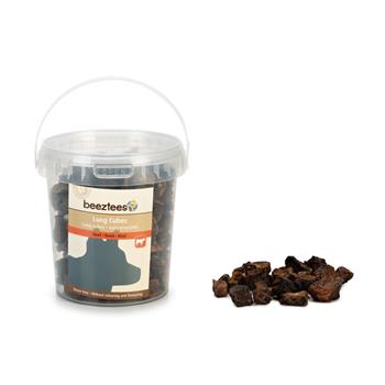 Pamlsek Lung Cubes - kostky hovězí plíce kbelík 150g