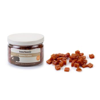 Pamlsek YUMMY CUBES kuřecí kostky dóza 90g