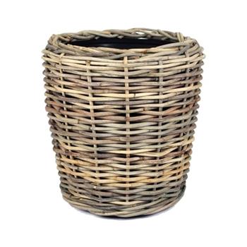 Obal kulatý DRYPOT ratanový s vložkou šedý 61cm