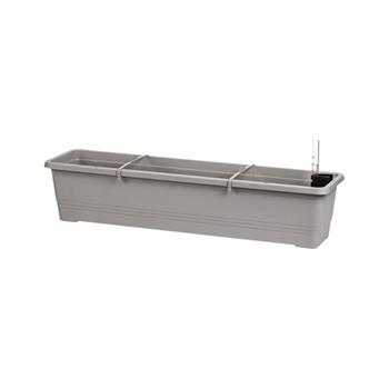 Truhlík samozavlažovací plastový BERGAMOT taupe 80cm