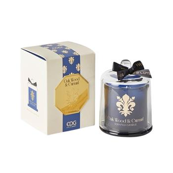 EDG Svíčka vonná ve skle s poklopem Oak Wood & Blackcurran 13cm