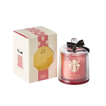 EDG Svíčka vonná ve skle s poklopem Soft Roses 13cm