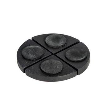 Nožičky pod květináč fiberstone černé 4ks